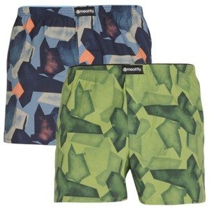 2PACK men's shorts Meatfly multicolored in a gift box (Agostino - Shade)