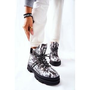 Leather Hiking Boots Big Star II274368 Moro Black