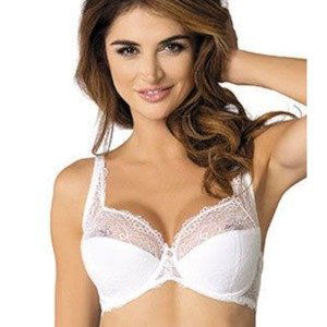 Scarlet / B3 Semi-Reinforced Bra - White