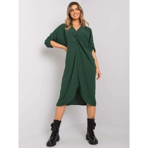 Dark green oversize dress