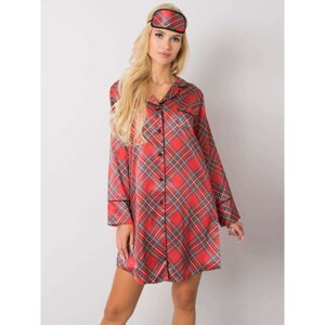 Red long-sleeved nightgown