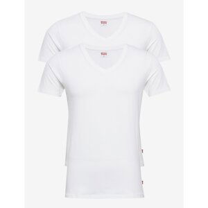 2PACK men's t-shirt Levis V-neck white (905056001 300)