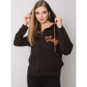 Black zippered sweatshirt