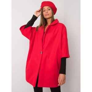 RUE PARIS Red oversize coat