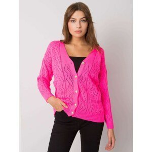 RUE PARIS Pink sweater with buttons