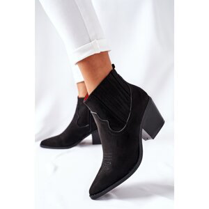 Women's Boots Flat Heel Suede Black Beamhurst