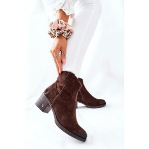 Women's Suede Boots Warmed Brown Hillbrook