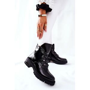 Boots Lacquered Warm-up Sergio Leone Black TR744