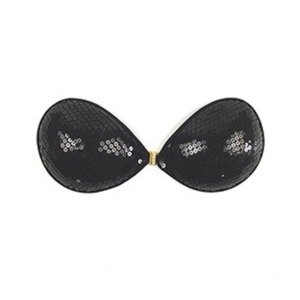 Self-supporting bra GORTEKS - black/sequins