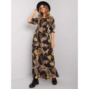 Black and yellow maxi dress by Seanna