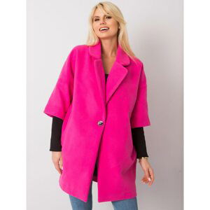 RUE PARIS Fuchsia oversize coat