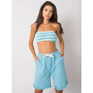 FOR FITNESS Blue shorts with pockets