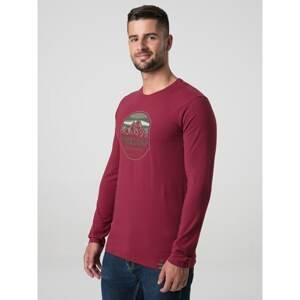 ALCO men's burgundy t-shirt
