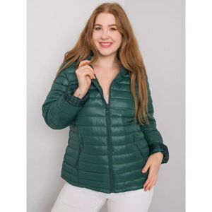 Dark green reversible plus size jacket