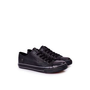 Men's Leather Sneakers Big Star II174002 Black
