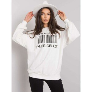 Ecru sweatshirt with print