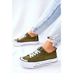 Sneakers On A Platform BIG STAR II274024 Khaki