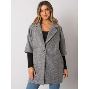 RUE PARIS Grey oversize coat