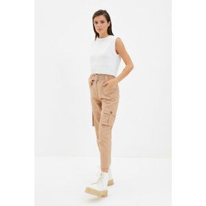 Trendyol Mink Belted Trousers