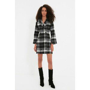 Trendyol Black Plaid Jacket Dress