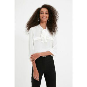 Trendyol Ecru Tie Detailed Blouse