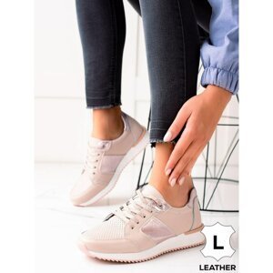 VINCEZA LEATHER POWDER SNEAKERS