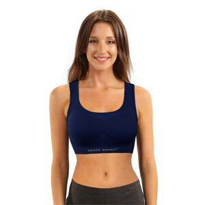 Sesto Senso Woman Seamless Sports Top Navy Blue