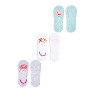 Yoclub Woman's Ankle No Show Boat Socks Patterns 3-pack SKB-44/3PAK/WOM/001