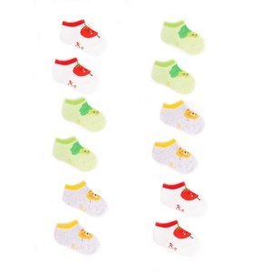 Yoclub Kids's Ankle Cotton Girls' Socks Patterns Colors 6-pack SK-08/6PAK/GIR/001