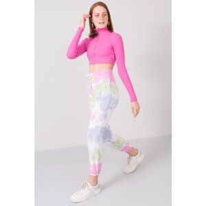 Pink and blue tie sweatpants BSL