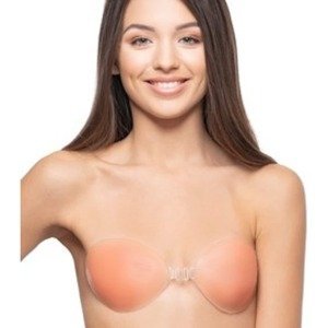 Self-supporting silicone bra