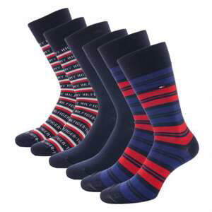 Tommy Hilfiger Ponožky - TH MEN SOCK 3P GIFTBOX TOMMY modré