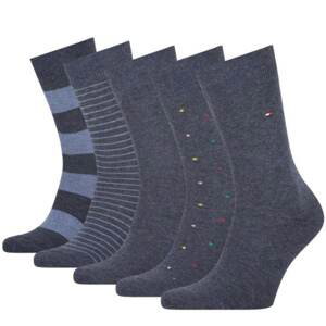 5PACK socks Tommy Hilfiger multicolored (701210550 003)