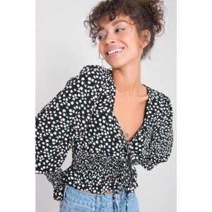 BSL Black and white floral blouse