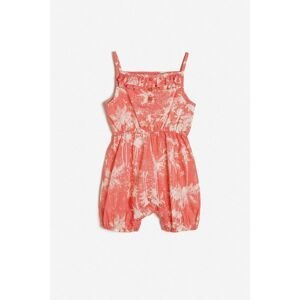 Koton Red Baby Girl Patterned Rompers