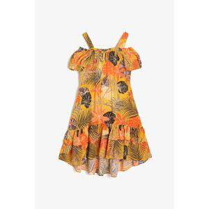Koton Coral Pattern Girl Dress