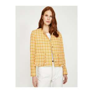 Koton Women's Yellow Coat