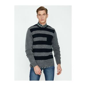 Koton Striped Knitwear Sweater