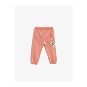 Koton Girls Pink Printed Sweatpants