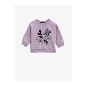 Koton Mickey & Minnie Mouse Printed Sweatshirt Licensed Cotton