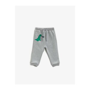 Koton Dinosaur Printed Sweatpants With Straps