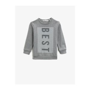 Koton Boys Gray Printed Sweatshirt