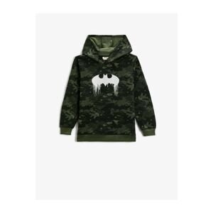 Koton Batman Printed Hoodie Sweatshirt Licensed Cotton