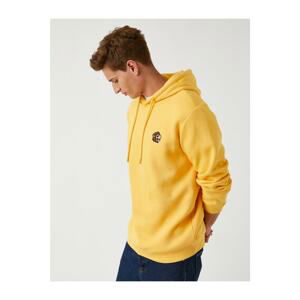 Koton Minimal Embroidered Sweatshirt Hoodie