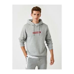 Koton Printed Hoodie Sweatshirt