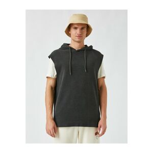 Koton Hooded Basic Short Sleeve Sweatshirt