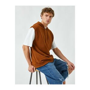 Koton Sleeveless Hoodie Sweatshirt