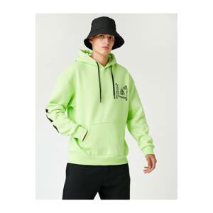 Koton Oversize Slogan Printed Sweatshirt