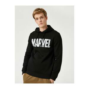 Koton Marvel Hooded Sweatshirt Licensed Printed