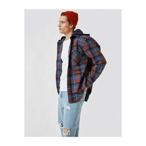 Koton Hooded Plaid Lumberjack Shirt